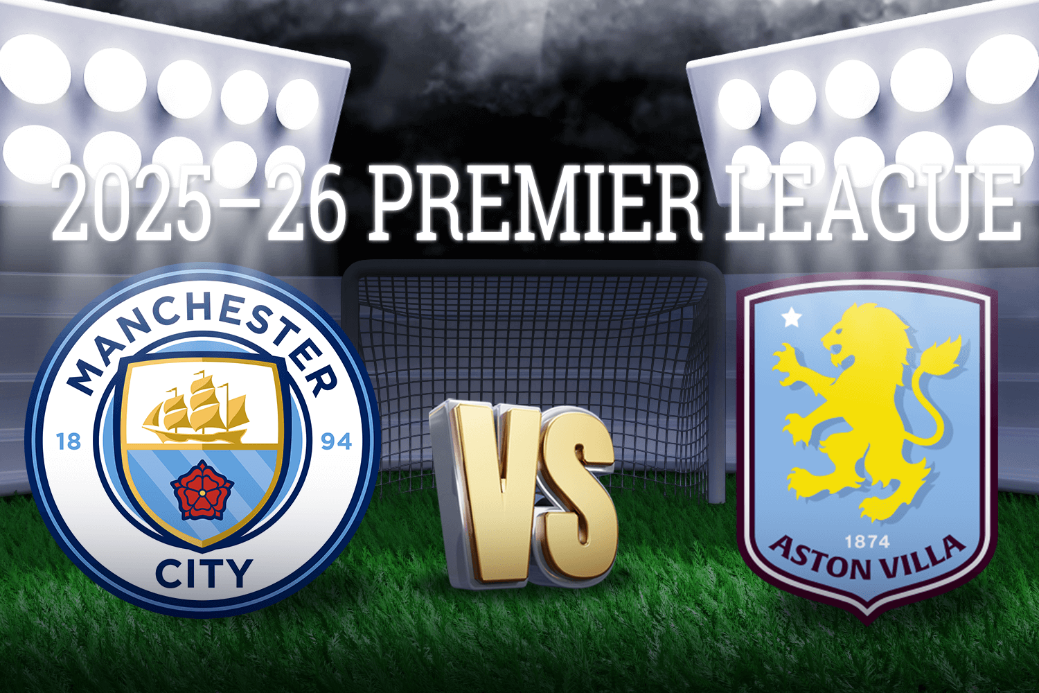 曼城vs阿斯顿维拉-下半场